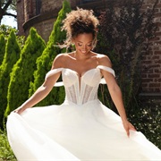 Sheer Panels Between Boning of Corset