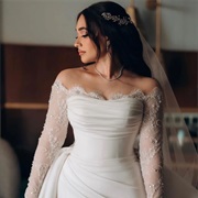 Lace Sticking Up Behind Neckline