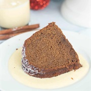 Gingerbread Cake With Crème Anglaise