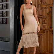 Beaded Line Above Fringe Hem