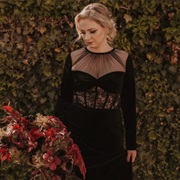 Gathered Illusion Neckline