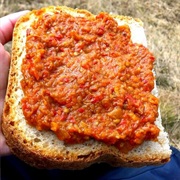 Caraway Rye Bread With Zacuscă