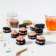 Homemade Pink Champagne Oreo