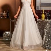 Sheer Stripe at Hem of Skirt