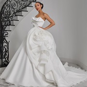 Sculptural Wedding Gown