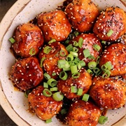 Pan-Fried Firecracker Chicken Meatballs