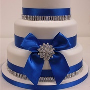 Bow With Brooch Decor for Cake