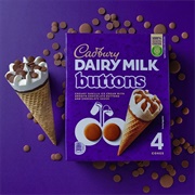 Cadbury Dairy Milk Buttons Ice Cream Cone