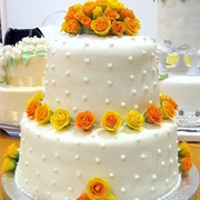 Fondant Flowers on Cake