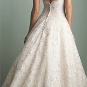 Buttons Down Entire Back of Dress