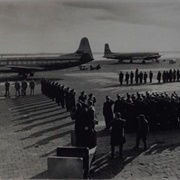 Aftermath of Manchester United's Munich Air Crash