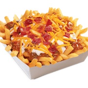 Bacon Ranch Chili Cheese Fries