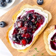 Whipped Ricotta Toast With Berries