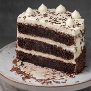 Chocolate Cream Cheese Frosted Coffee Chocolate Cake With Sprinkles