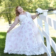 Sheer Layer Over Floral Fabric