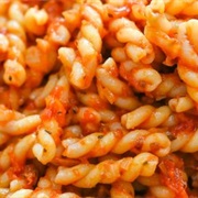 Fried Gemelli With Tomato Sauce
