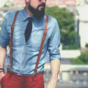 "Tie Tucked Into Shirt" Look for Men