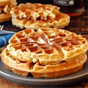 Waffle With Butterfinger Syrup