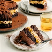 Chocolate, Olive Oil, and Passionfruit Cake
