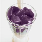 Frozen Taro Boba Tea Jelly