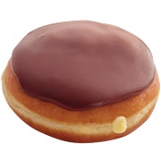 Chocolate Iced Custard Filled Doughnut