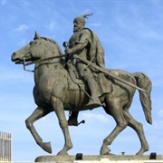 Skanderbeg Monument, Skopje, North Macedonia