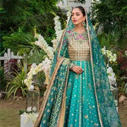 Dupatta Draped on Top of Head Like Veil