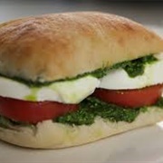 Mozzarella, Tomato & Pesto Panini