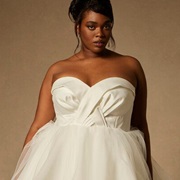 Ruched, Crisscross Sweetheart Bodice