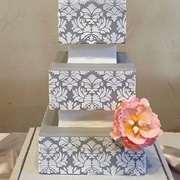 Wedding Cake With Stenciled Design