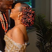 Coral Bead Headpiece