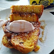 French Toast With Cadbury Creme Eggs