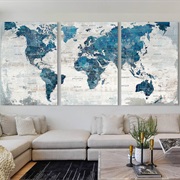 Large Map Artwork