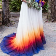 Dip-Dyed Wedding Dress