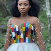 Multi-Colored Patchwork Bodice