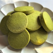 Blue Vanilla and Matcha Shortbread