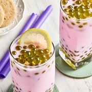 Witch's Brew Boba Tea With Watermelon Boba