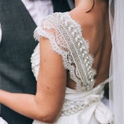 Beaded Lace Shoulder Straps