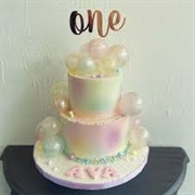Bubble Theme Birthday Cake