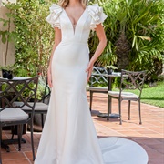 Neoprene Fabric Wedding Dress