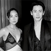 Greta Lee and Teo Yoo