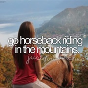 Go Horseback Riding in the Mountains