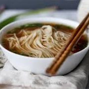 Chow Mein Noodle Soup With Soy Sauce