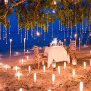 Candlelit Dinner on the Beach
