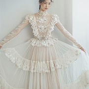 French Lace Wedding Gown