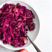 Apple Cider Braised Cabbage