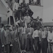 Jamaicans Disembarking Empire Windrush