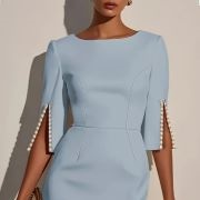 Slit Sleeves With Decorative Edges