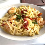 Shrimp Scampi Fettuccini