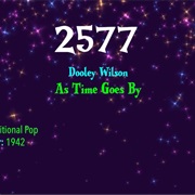 #8005 as Time Goes by By Dooley Wilson